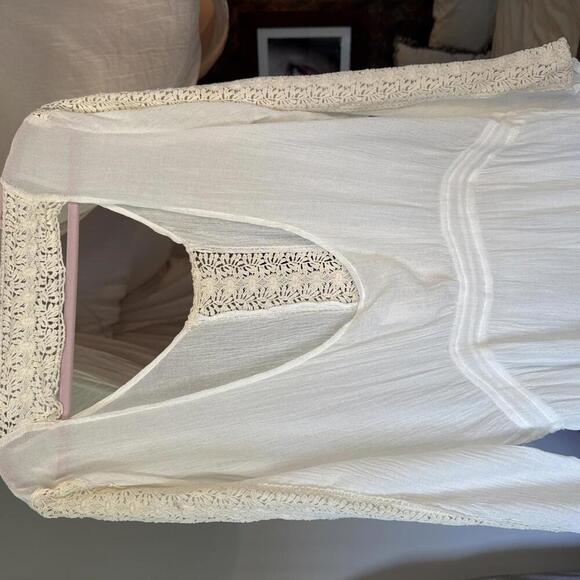 Vitamin A Swim 100% Linen  Cream Swim Cover Size 6 - Picture 4 of 6